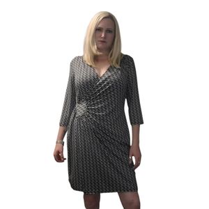 AA Studio Black & White Stretchy Dress